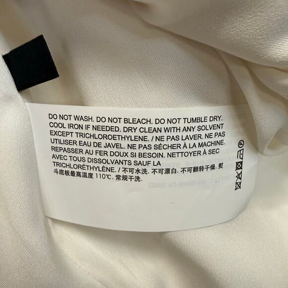 Theory Staple Blazer Admiral Crepe Rice Ivory Women’s Size 12 NWT - Picture 7 of 9